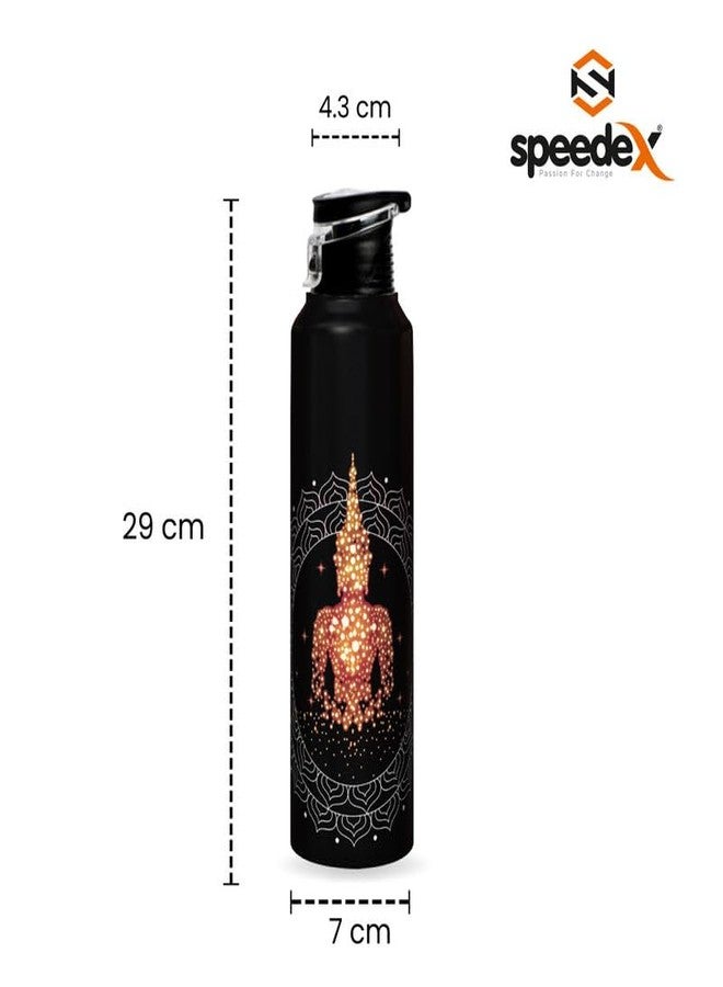 Speedex Water Bottle 1 LTR, Meet Your Soul, Stainless Steel, 1 Litre Flipper Bottles for Girls, Boys, Adults & Kids, Gym, Sports, Fridge Use, Perfect for School & Office - Single Bottle Set, 1000 ml - Image 4